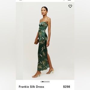 Reformation Frankie Silk Dress
